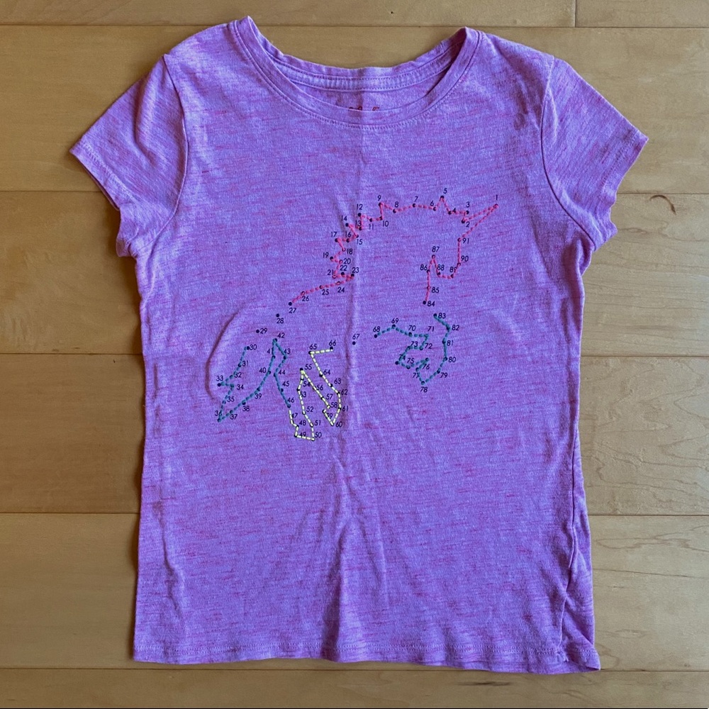 Cat and Jack Unicorn Tee Shirt Girls